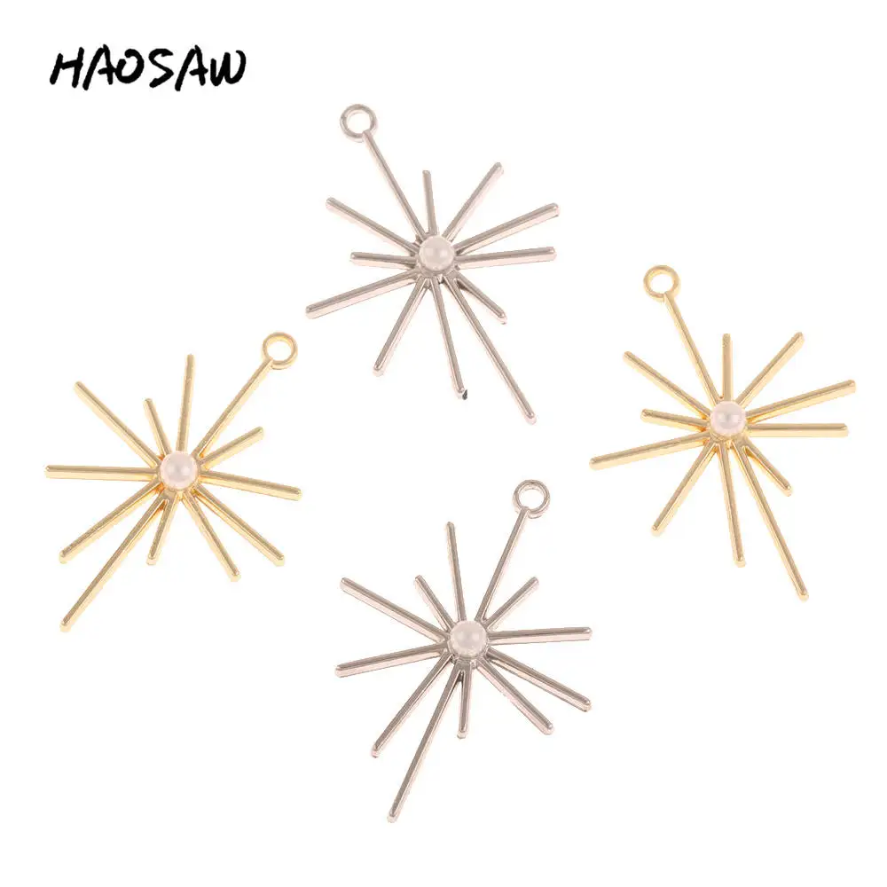 HAOSAW Choose 6Pcs/Lot Sunflower Charm Earring Accessories Parts/Imitation Pearl/Rhodium Jewelry Findings/Earrings Accessories
HAOSAW Choose 6Pcs/Lot Sunflower Charm Earring Accessories Parts/Imitation Pearl/Rhodium Jewelry Findings/Earrings Accessories