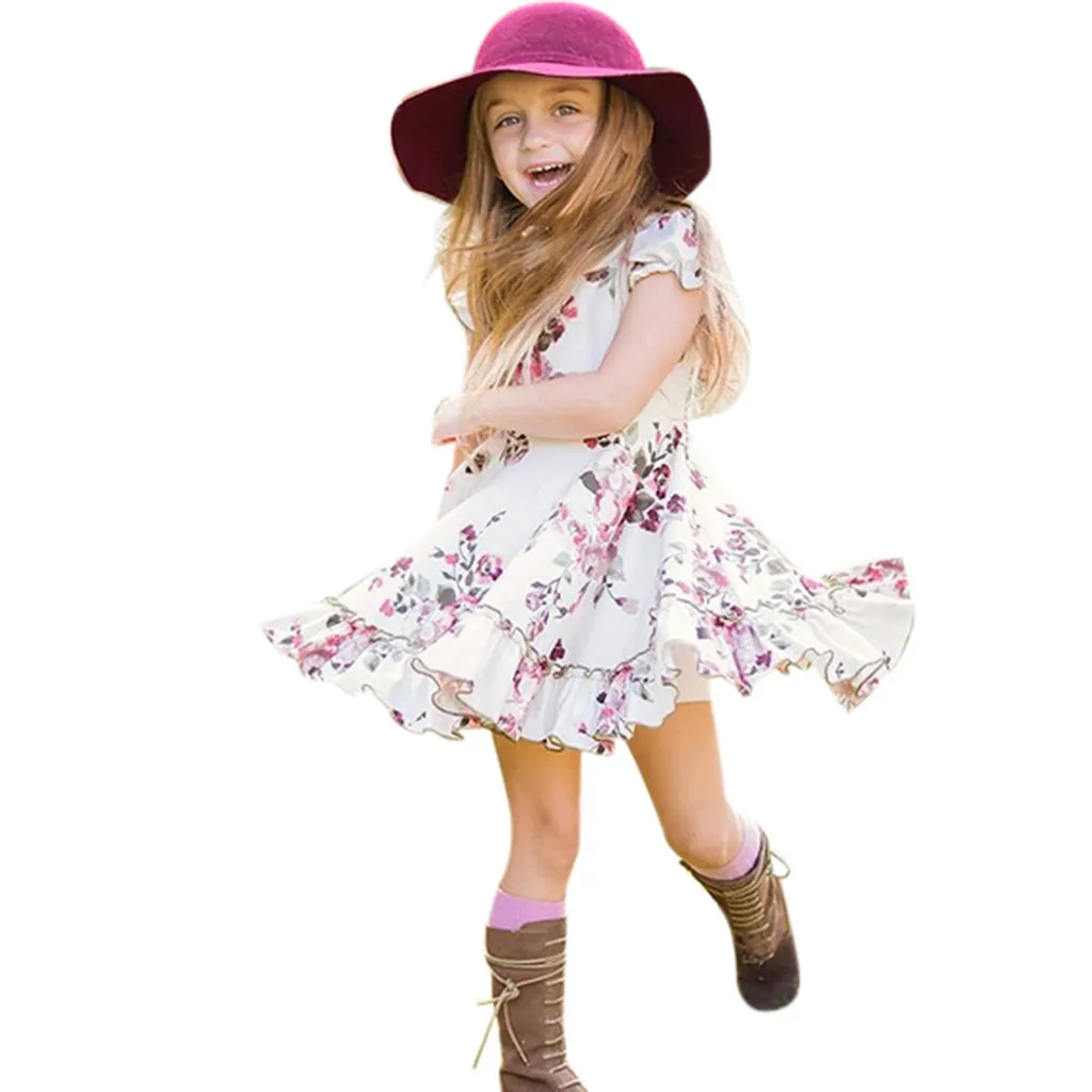 Baby Girls Princess Cute Summer 2019 Dress Ruffles Floral Flowers Print Party Kids Dresses For Girls Princess Children Dress
Baby Girls Princess Cute Summer 2019 Dress Ruffles Floral Flowers Print Party Kids Dresses For Girls Princess Children Dress