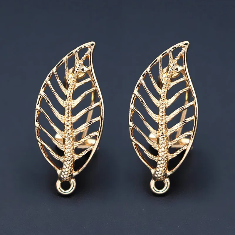 Clip Earrings Post Filigree Leaf with Loop Hanger DIY Metal Stud Earrings Findings 22x27mm 10 Pairs
Clip Earrings Post Filigree Leaf with Loop Hanger DIY Metal Stud Earrings Findings 22x27mm 10 Pairs