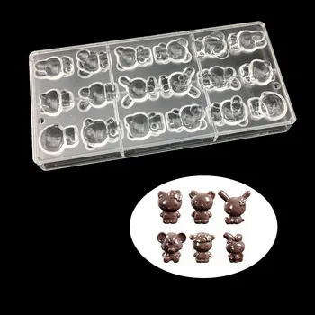 Cartoon characters Chocolate Mold Polycarbonate Mould Chocolate candy pastry baking tools Mold Tray
Cartoon characters Chocolate Mold Polycarbonate Mould Chocolate candy pastry baking tools Mold Tray