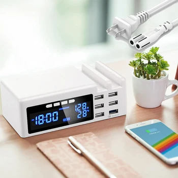 Charging Station with Quick Charge QC 3.0 6 USB Port Home Travel Wall Power Adapter for Multiple Devices Phone Tablet
Charging Station with Quick Charge QC 3.0 6 USB Port Home Travel Wall Power Adapter for Multiple Devices Phone Tablet