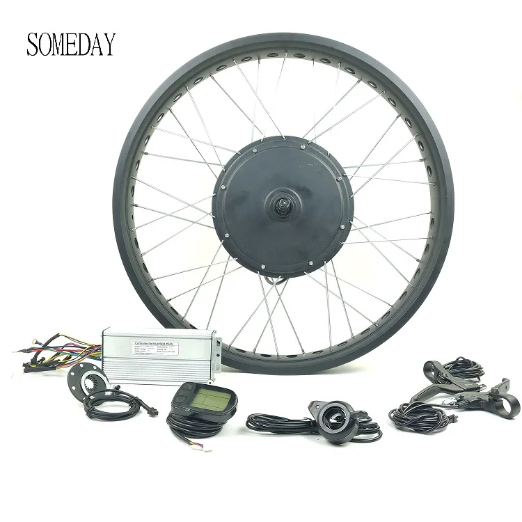 SOMEDAY electric bicycle fat tire BLDC conversion kit with LCD5 Display 48V1500W snow bike E-bike rear rotate hub motor
SOMEDAY electric bicycle fat tire BLDC conversion kit with LCD5 Display 48V1500W snow bike E-bike rear rotate hub motor
