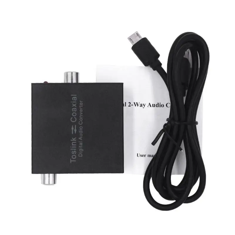 ALLOYSEED Digital 2 Way Coax Coaxial to Toslink Optical Audio Bi-direction Swtich Converter Splitter Adapter
ALLOYSEED Digital 2 Way Coax Coaxial to Toslink Optical Audio Bi-direction Swtich Converter Splitter Adapter