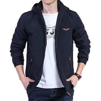 Autumn Spring Military Bomber Jacket Korean Fashion Clothing Men Hooded Casual Jacket Windbeaker Male OUTWEAR Coat Plus Size
Autumn Spring Military Bomber Jacket Korean Fashion Clothing Men Hooded Casual Jacket Windbeaker Male OUTWEAR Coat Plus Size