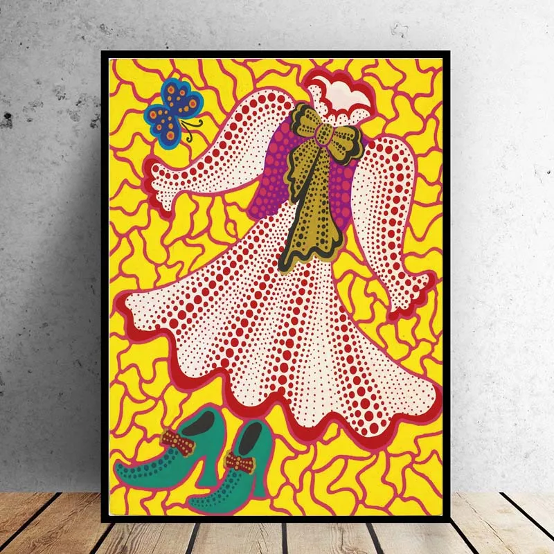 SELFLESSLY ART Yayoi Kusama Painting Of Clothes,Shoes picture Home Decorative Art Print on Canvas Prints Wall painting
SELFLESSLY ART Yayoi Kusama Painting Of Clothes,Shoes picture Home Decorative Art Print on Canvas Prints Wall painting