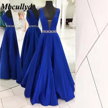 Mbcullyd Royal Blue Maid Of Honor Dresses 2019 V Neck A Line Floor Length Long Bridesmaid Dress Cheap Women Wedding Party Gowns
Mbcullyd Royal Blue Maid Of Honor Dresses 2019 V Neck A Line Floor Length Long Bridesmaid Dress Cheap Women Wedding Party Gowns