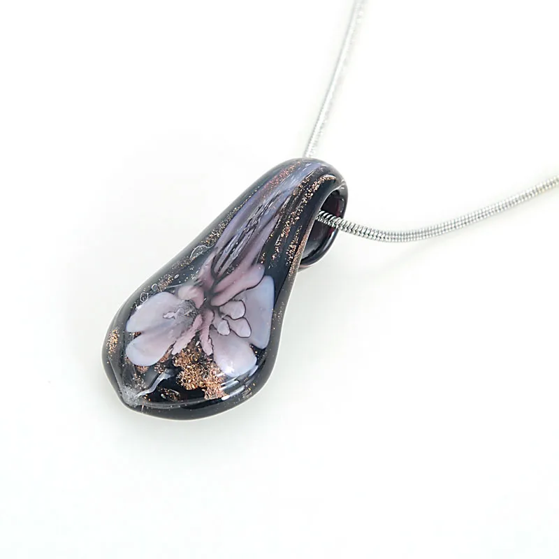 Miasol Handmade Murano Silver Foiled Lampwork Glass Heart Drop Pendant Fit Necklace Gold Dust & Silver Foil Women Free cord
Miasol Handmade Murano Silver Foiled Lampwork Glass Heart Drop Pendant Fit Necklace Gold Dust & Silver Foil Women Free cord
