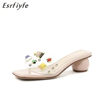 ESRFIYFE 2018 New Summer Women Studded Crystal Square Toe Casual Slippers Sweet Comfortable Daily Shoes for Women
ESRFIYFE 2018 New Summer Women Studded Crystal Square Toe Casual Slippers Sweet Comfortable Daily Shoes for Women