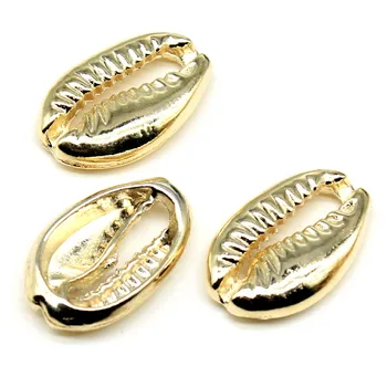 WYSIWYG 10pcs 6 Colors 12x19mm Charms Beads Shell Metal Zinc Alloy Jewelry DIY Accessories For Jewelry Making