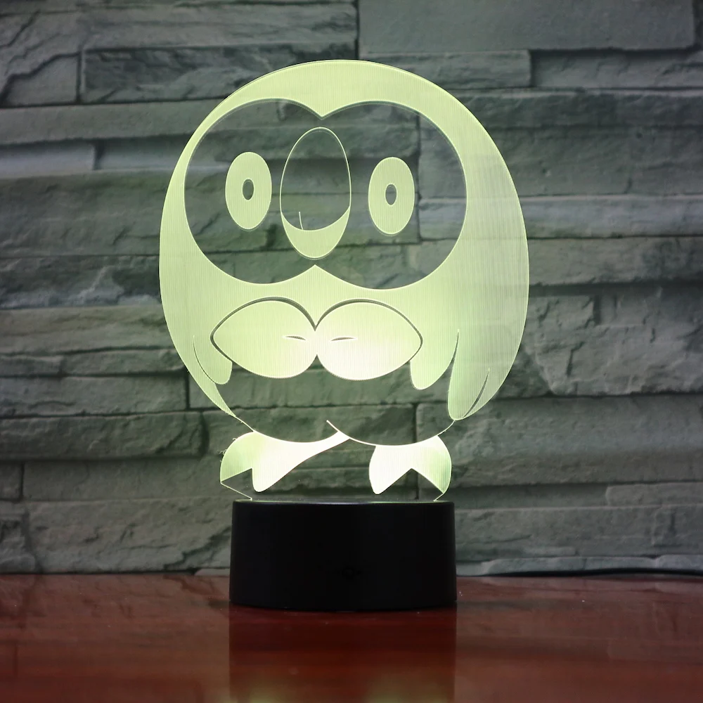Pokemon Go Rowlet Figure 3d Night Lamp LED Touch Sensor Nightlight Room Decoration Drop Shipping Battery Night Light Rowlet
Pokemon Go Rowlet Figure 3d Night Lamp LED Touch Sensor Nightlight Room Decoration Drop Shipping Battery Night Light Rowlet