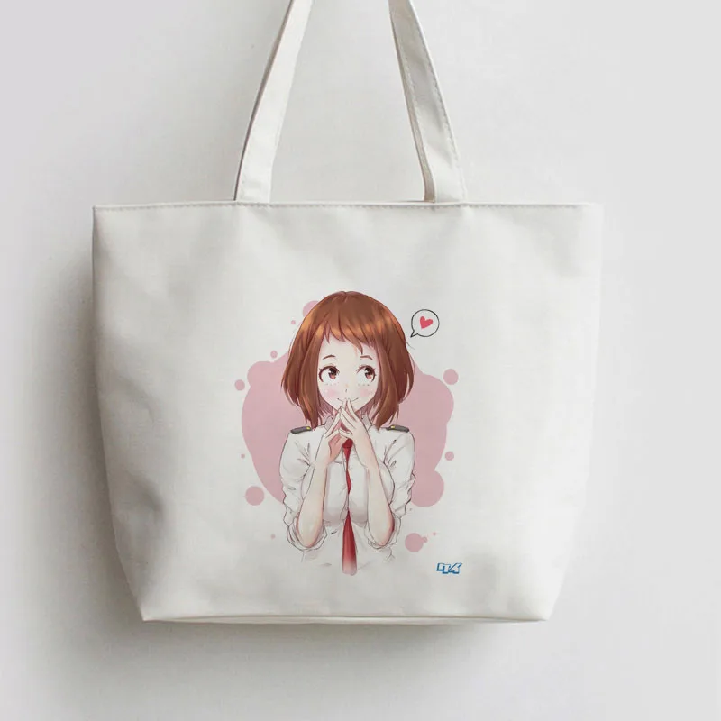 My Hero Academia OCHACO URARAKA .Asui Tsuyu. Japanese Anime Canvas Shopping bag Cartoon Tote bags school Handbag book Cute AN041
My Hero Academia OCHACO URARAKA .Asui Tsuyu. Japanese Anime Canvas Shopping bag Cartoon Tote bags school Handbag book Cute AN041