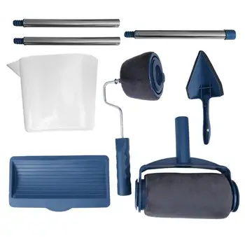 8pcs Multifunctional DIY Paint Roller Brush Tools Set Household Use Wall Decorative Handle Flocked Edger Painting Brushes Tool
8pcs Multifunctional DIY Paint Roller Brush Tools Set Household Use Wall Decorative Handle Flocked Edger Painting Brushes Tool