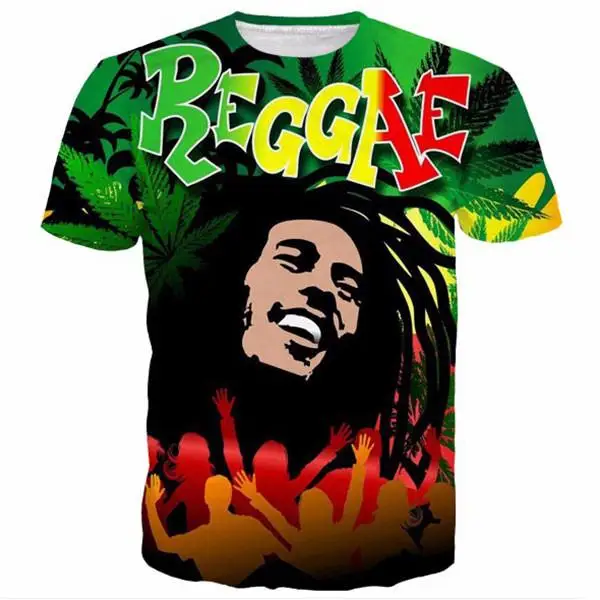 Fashion Men Women T-shirt 3d Print Reggae Star Bob Marley Colorful Short Sleeve Summer Tops Tee Hot Style Stylish Clothles
Fashion Men Women T-shirt 3d Print Reggae Star Bob Marley Colorful Short Sleeve Summer Tops Tee Hot Style Stylish Clothles
