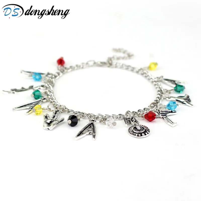 Star Trek Charm Bracelets Silver Plated Spacecraft Pistol Hand Gesture Metal Bracelet Accessories for Fans Gift -25
Star Trek Charm Bracelets Silver Plated Spacecraft Pistol Hand Gesture Metal Bracelet Accessories for Fans Gift -25