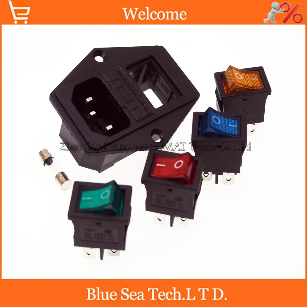 Sample,3 in 1 Rocker switch with light choose,AC-01A fuse power socket/Plug 4 Pin 15A 250V with Fuse Block + 10A Fuse
Sample,3 in 1 Rocker switch with light choose,AC-01A fuse power socket/Plug 4 Pin 15A 250V with Fuse Block + 10A Fuse