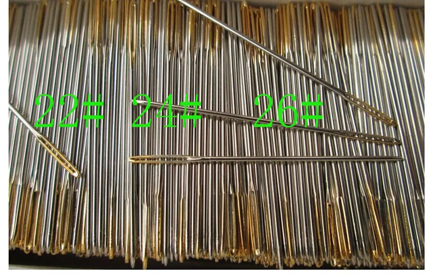 JCS 10 pcs / lot #26 #24 #22golden tail Needles for aida 9ct 11ct 14ct 18ct fabric cross stitch blunt embroider DIY needlework
JCS 10 pcs / lot #26 #24 #22golden tail Needles for aida 9ct 11ct 14ct 18ct fabric cross stitch blunt embroider DIY needlework
