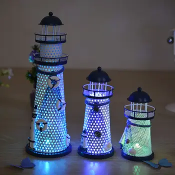 New Mediterranean Candle Holders Lighthouse Beacon Tower Beach Starfish Shell Candlestick Home Decor Crafts Ornament Night Light
New Mediterranean Candle Holders Lighthouse Beacon Tower Beach Starfish Shell Candlestick Home Decor Crafts Ornament Night Light