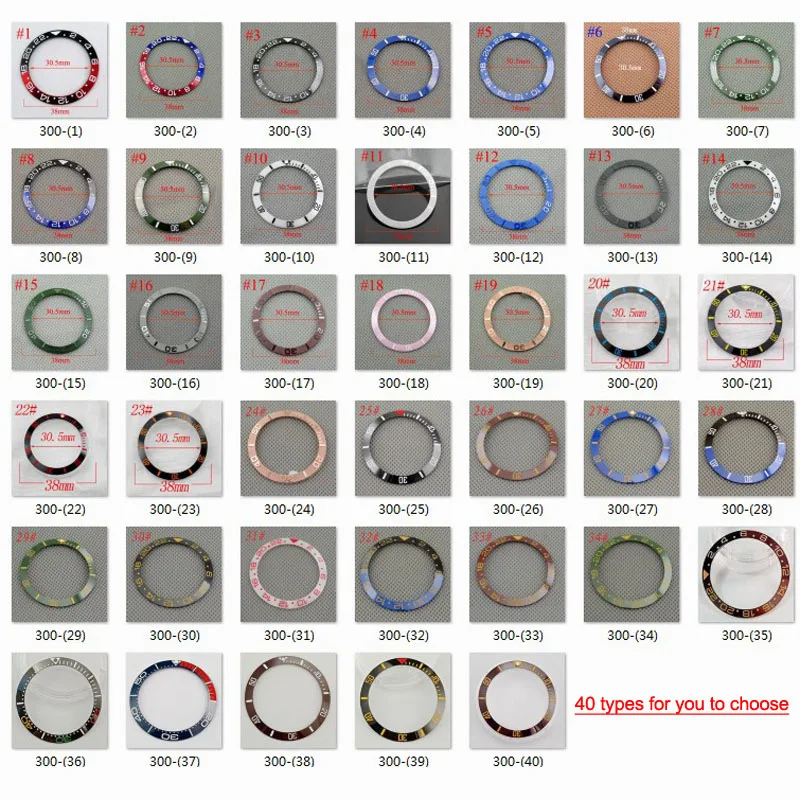 Titanium Material Ceramic bezel( 40 color chosen) red/black/green/white circle insert fit 40mm case mechanical mens watch P300
Titanium Material Ceramic bezel( 40 color chosen) red/black/green/white circle insert fit 40mm case mechanical mens watch P300