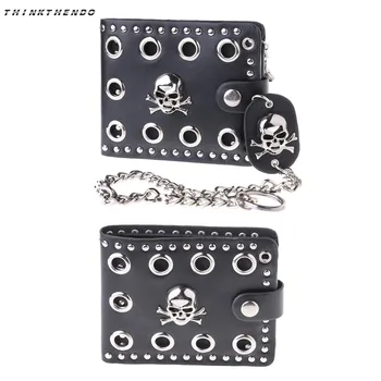 THINKTHENDO Fashion Men's Cool Punk Gothic Western Skull Clutch Purse Wallets Card Coin Holder Small Bag Chain 2018 New
THINKTHENDO Fashion Men's Cool Punk Gothic Western Skull Clutch Purse Wallets Card Coin Holder Small Bag Chain 2018 New