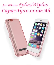 Recommend charger case 10000mAh for iPhone 6plus 6Splus Portable Ultra Backshell wireless charge case Battery power bank