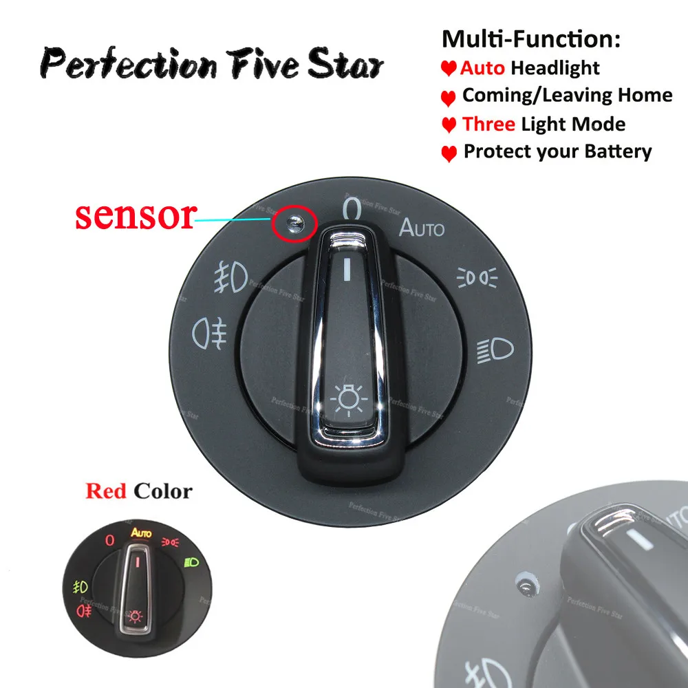 AUTO Headlight Head Lamp Switch Light Sensor Module Upgrade For VW Golf Jetta MK5 6 Tiguan Touran Passat
AUTO Headlight Head Lamp Switch Light Sensor Module Upgrade For VW Golf Jetta MK5 6 Tiguan Touran Passat