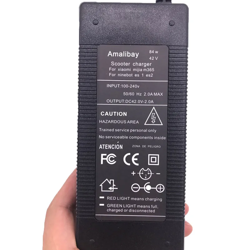 Electric Scooter Charger Adapter 42v 2A for Xiaomi M365 Kickscooter Charger WIF66
Electric Scooter Charger Adapter 42v 2A for Xiaomi M365 Kickscooter Charger WIF66