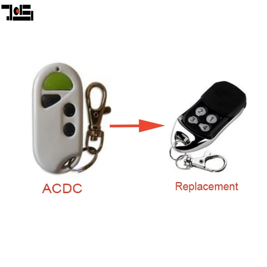 For ACDC Hand transmitter 433mhz replacemnet remote control garage gate fob rolling code
For ACDC Hand transmitter 433mhz replacemnet remote control garage gate fob rolling code