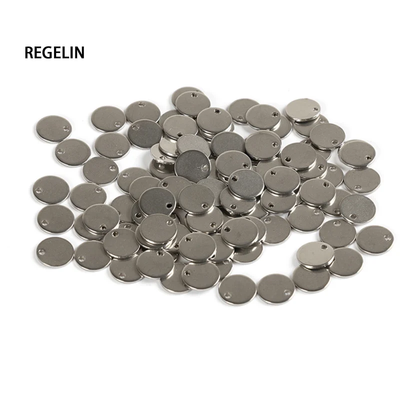 REGELIN Stainless Steel Charms Necklace Pendant DIY Necklace Bracelet Jewelry Findings 50pcs/lot 10mm/12mm Making Craft
REGELIN Stainless Steel Charms Necklace Pendant DIY Necklace Bracelet Jewelry Findings 50pcs/lot 10mm/12mm Making Craft