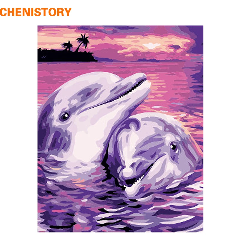 Набор для рисования по номерам CHENISTORY без рамки 40 х50 см | Дом и сад