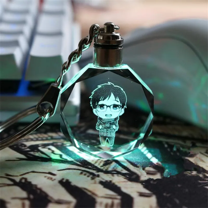 Hot Japanese Anime YURI on ICE Yuri LED Keychain Katsuki Crystal Light Pendant Keychain Cosplay Toy Gift Collection Plisetsky
Hot Japanese Anime YURI on ICE Yuri LED Keychain Katsuki Crystal Light Pendant Keychain Cosplay Toy Gift Collection Plisetsky