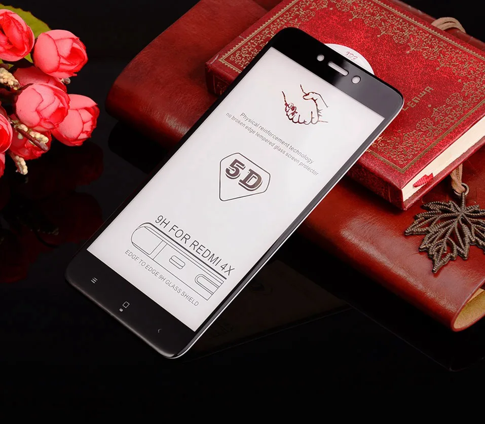 2PCS 5D Tempered Glass For Xiaomi Redmi 4X Screen Protector Xiami Xaomi Mi A1 8 SE 6 Full Cover Redmi Note 4X 5 Pro Global Glass (16)
