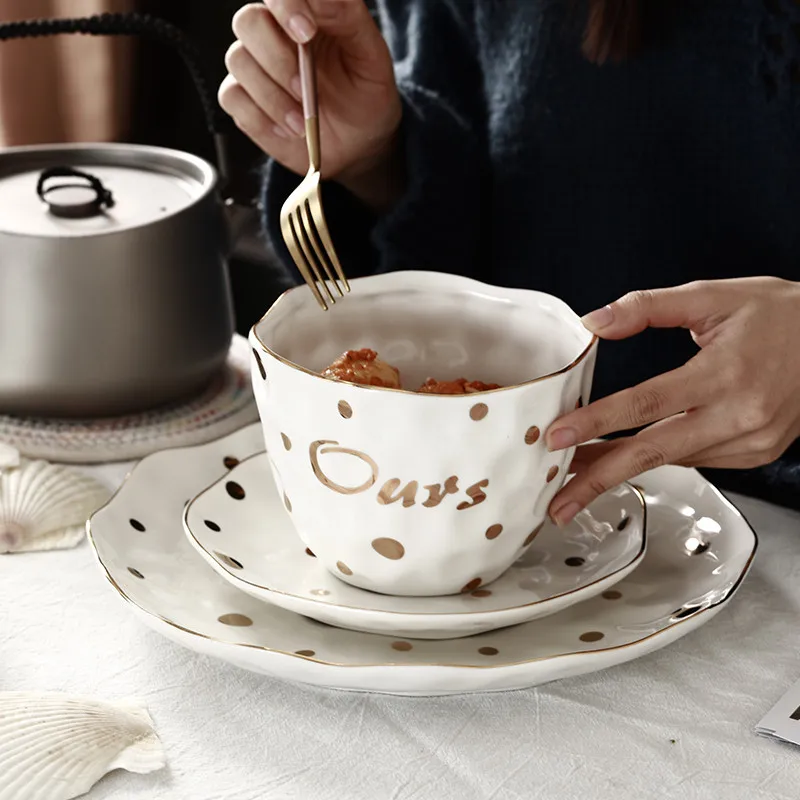 Ceramic Plate Set Coffee Cup And Saucer European Style Dinner Plate Dessert Dishes Steak Pasta Tray Salad Bowl Drinking Mug 1pcs
Ceramic Plate Set Coffee Cup And Saucer European Style Dinner Plate Dessert Dishes Steak Pasta Tray Salad Bowl Drinking Mug 1pcs