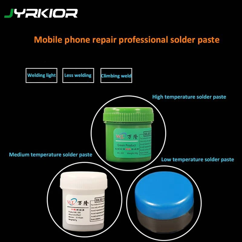 Jyrkior Grey Lead-Free Soldering Paste Solder Flux Cream Welding Tin For Mobile Phone Mainboard Maintenance BGA Rework | Инструменты