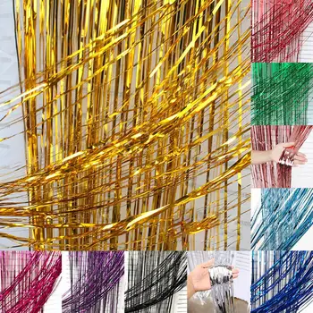 2 Pack Metallic Foil Tinsel Fringe Curtain Christmas Birthday Party Decoration Wedding Photography background curtain
2 Pack Metallic Foil Tinsel Fringe Curtain Christmas Birthday Party Decoration Wedding Photography background curtain