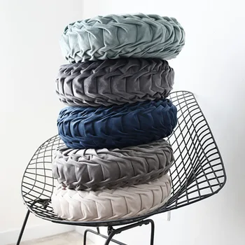 Fashion Super European Luxury Velvet Throw Pillow Cushion Round Fabric Handmade Pleated Wheel Pumpkin Seat Cushion
Fashion Super European Luxury Velvet Throw Pillow Cushion Round Fabric Handmade Pleated Wheel Pumpkin Seat Cushion
