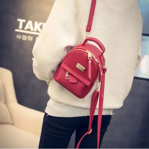 2019 Spring new college wind shoulder bag Korean mini mini backpack PU leather simple retro casual bag z800
2019 Spring new college wind shoulder bag Korean mini mini backpack PU leather simple retro casual bag z800