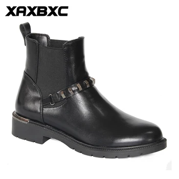 XAXBXC 2018 Retro British Winter Black PU Leather Rivet Short Ankle Boots Warm Women Boots Handmade Casual Lady Shoes
XAXBXC 2018 Retro British Winter Black PU Leather Rivet Short Ankle Boots Warm Women Boots Handmade Casual Lady Shoes