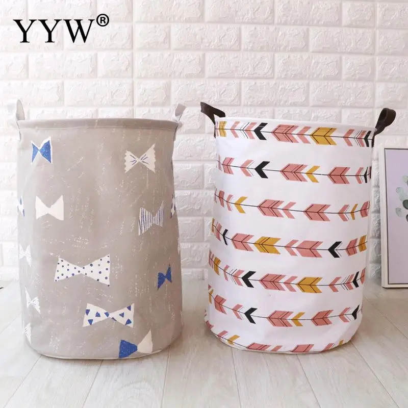 Cute Folding Dirty Laundry Basket Large Storage Hamper Standing For Toys Clothes Buckets Bin Organizer | Дом и сад