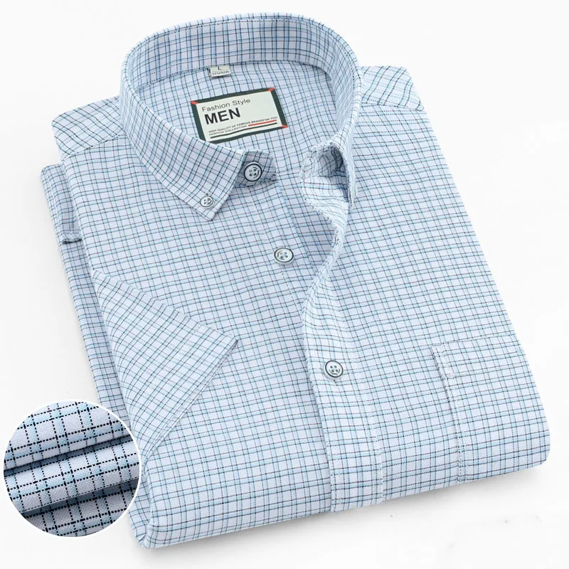 high quality Pure cotton summer short sleeve shirts for men casual checked design solid striped regular fit pocket smart tops
high quality Pure cotton summer short sleeve shirts for men casual checked design solid striped regular fit pocket smart tops