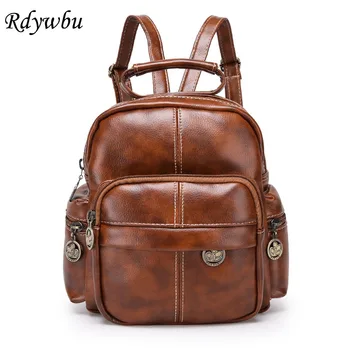 Rdywbu Women Vintage Small Backpack High Quality Multi Pockets Rucksack Teenager Mini PU Leather School Bag Bolsa Feminina B205
Rdywbu Women Vintage Small Backpack High Quality Multi Pockets Rucksack Teenager Mini PU Leather School Bag Bolsa Feminina B205