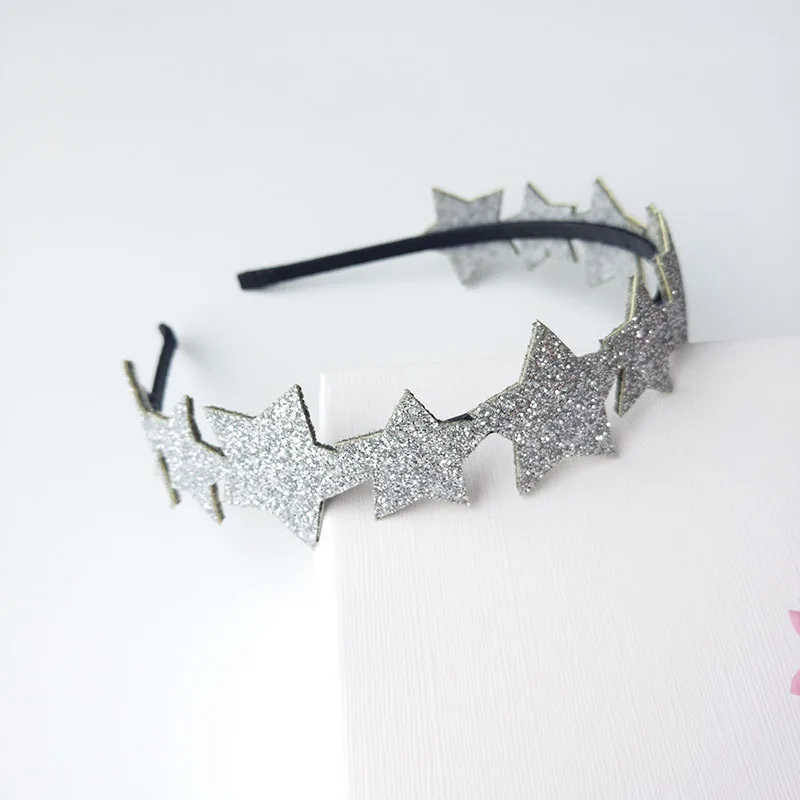 New Shimmer Powder Silvery Pointed Star Hair Hoop Boutique Baby Hairbands Princess Headwear Children Headbands Girls Accessories 
New Shimmer Powder Silvery Pointed Star Hair Hoop Boutique Baby Hairbands Princess Headwear Children Headbands Girls Accessories