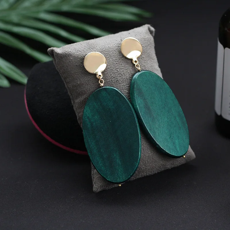 SHUANGR Fashion Vintage Oval Malachite Green Dangle Earrings For Women Geometric Natural Wood Statement Earrings Jewelrly Gift
SHUANGR Fashion Vintage Oval Malachite Green Dangle Earrings For Women Geometric Natural Wood Statement Earrings Jewelrly Gift