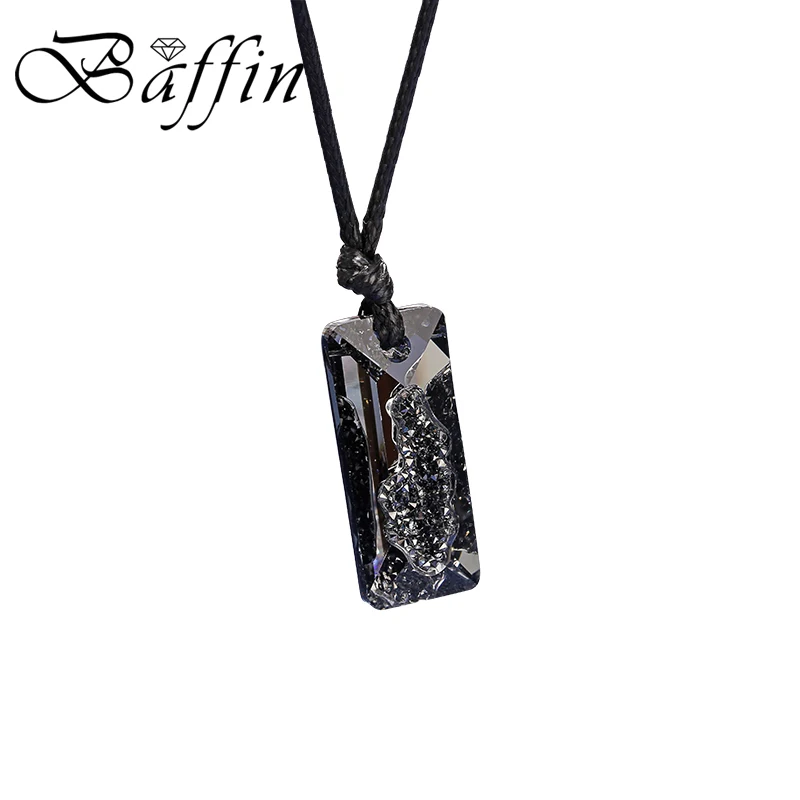 Plata esterlina rectangular pendientes realizados con cristales Swarovski ® 6925 26 mm