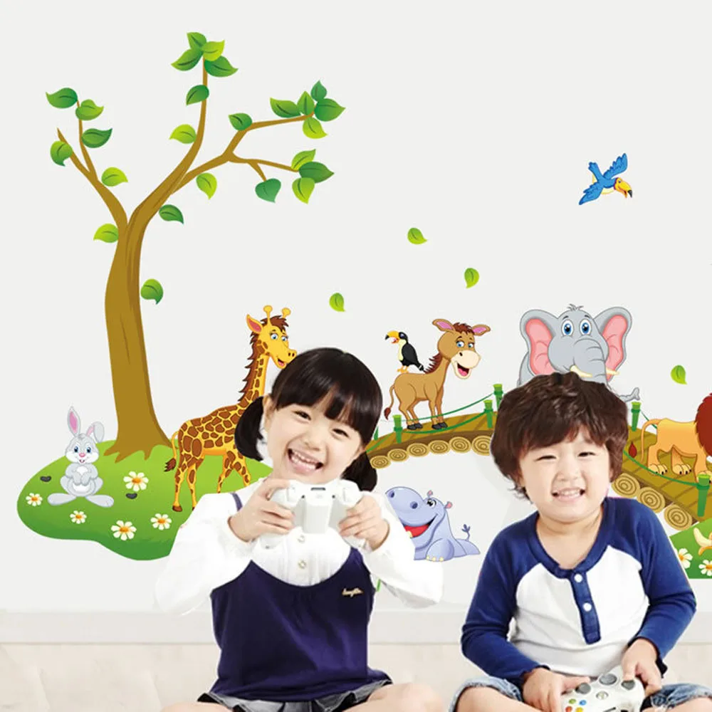 Elephant Monkey Lion Lovely Animals Cartoon Wall Stickers For Childrenroom Home Decor DIY Wallpaper Art Decals Door Decoration
Elephant Monkey Lion Lovely Animals Cartoon Wall Stickers For Childrenroom Home Decor DIY Wallpaper Art Decals Door Decoration