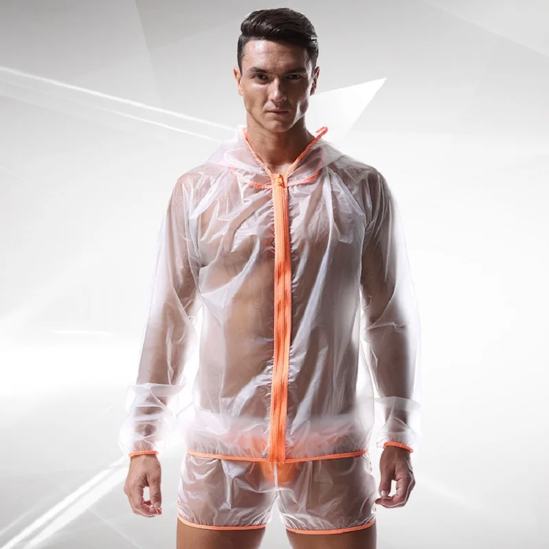 Waterproof Jackets Transparent Rain Beach Sunproof Coat And Shorts Set Men Women Sexy Jackets See Through Beachwear(No briefs)
Waterproof Jackets Transparent Rain Beach Sunproof Coat And Shorts Set Men Women Sexy Jackets See Through Beachwear(No briefs)