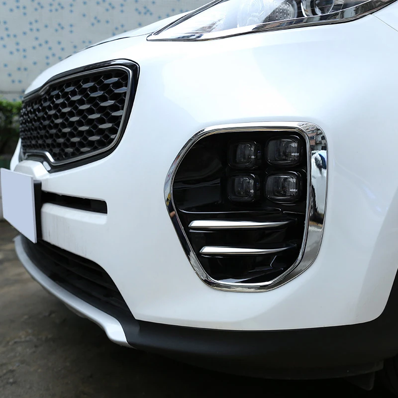 For KIA KX5 Sportage 2016 2017 ABS Chrome Front Fog Light Cover Trim Bezel Garnish Lamp Foglight Bumper car styling Accessories
For KIA KX5 Sportage 2016 2017 ABS Chrome Front Fog Light Cover Trim Bezel Garnish Lamp Foglight Bumper car styling Accessories