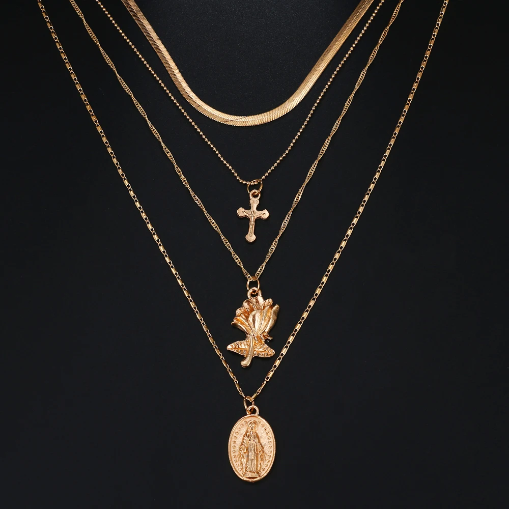 FNIO Fashion Women's Necklace Retro Cross Multilayer Pendant Long Necklace Bohemian Jewelry
FNIO Fashion Women's Necklace Retro Cross Multilayer Pendant Long Necklace Bohemian Jewelry