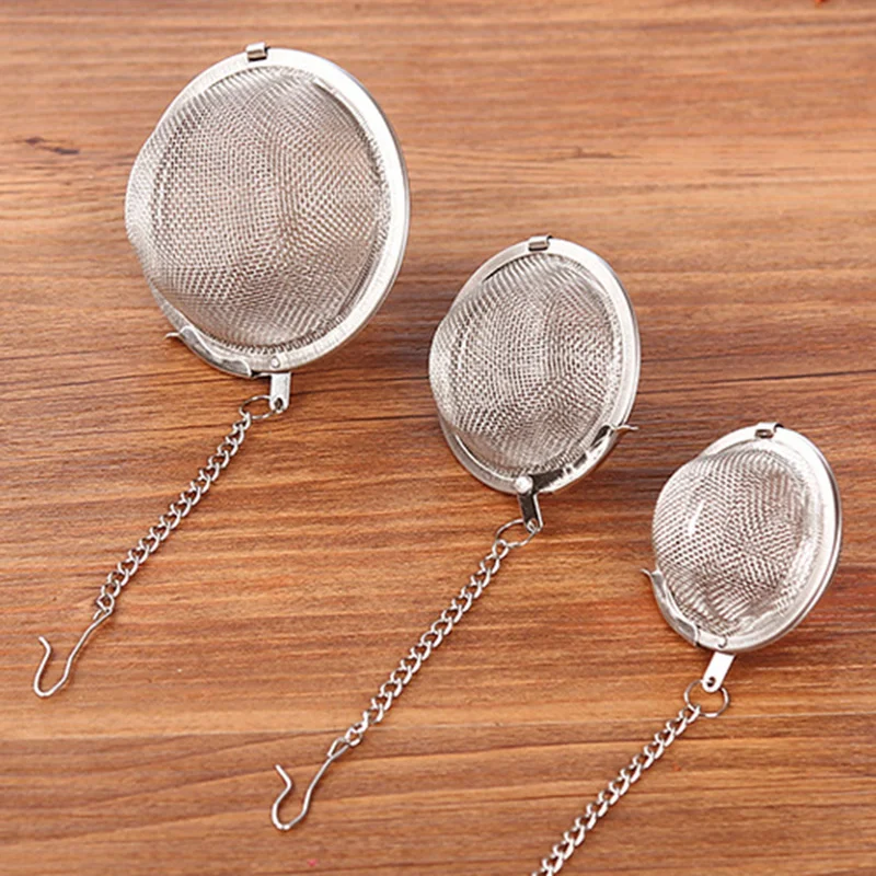 3 Size Optional Stainless Steel Seasoning Ball Strainer Mesh Solid Spice Residue Filter Tea Infuser Tools Kitchen Accessories
3 Size Optional Stainless Steel Seasoning Ball Strainer Mesh Solid Spice Residue Filter Tea Infuser Tools Kitchen Accessories