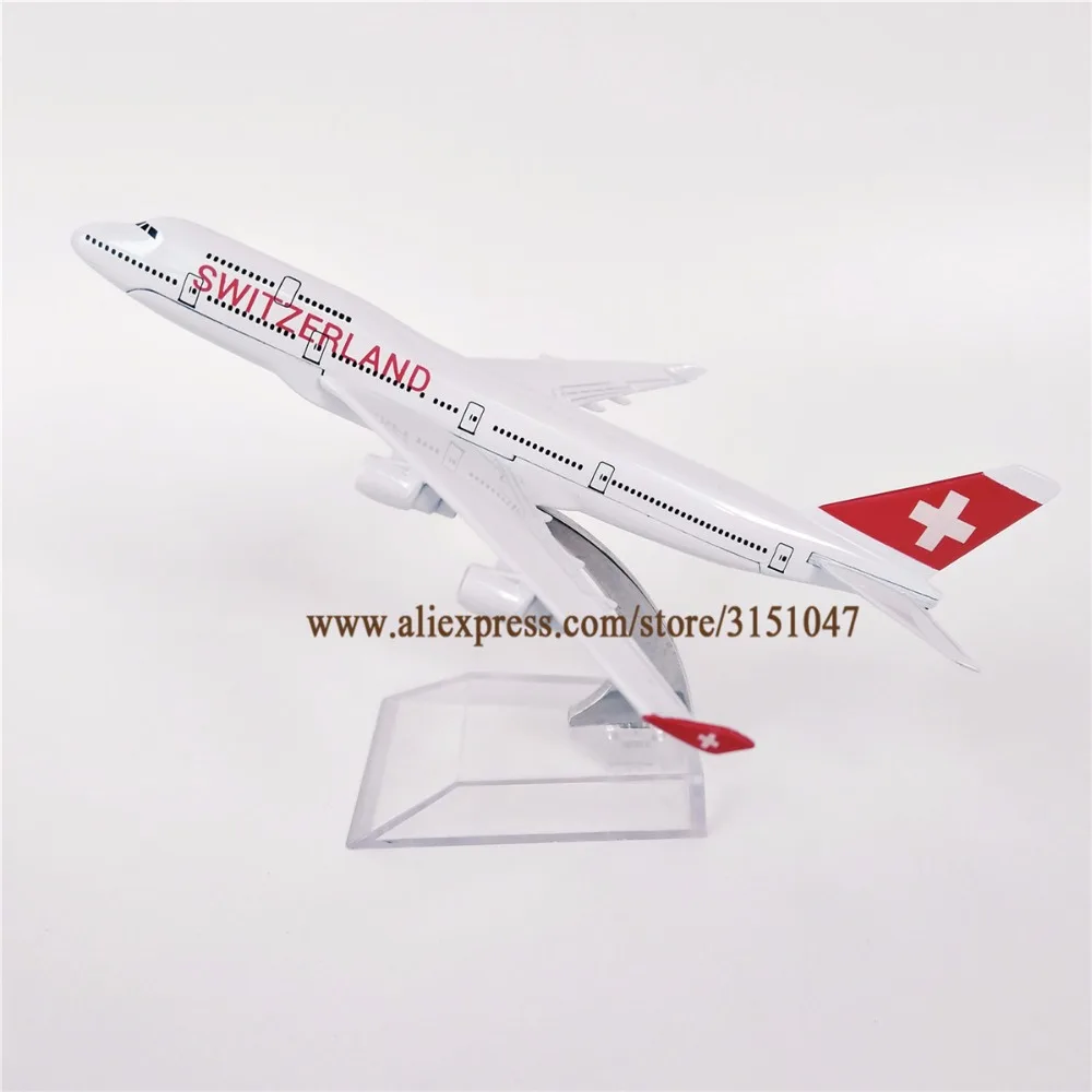 Alloy Metal Air SWITZERLAND B747 Airlines Airplane Model Boeing 747-400 Airways Plane Model Stand Aircraft Kids Gifts 16cm
Alloy Metal Air SWITZERLAND B747 Airlines Airplane Model Boeing 747-400 Airways Plane Model Stand Aircraft Kids Gifts 16cm
