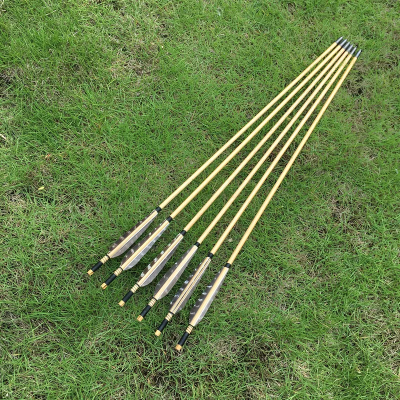 6/12pcs Lenght 28-32inch Handmade Wooden Arrow With True Eagle Feather For Hunting Shooting Bow Archery
6/12pcs Lenght 28-32inch Handmade Wooden Arrow With True Eagle Feather For Hunting Shooting Bow Archery